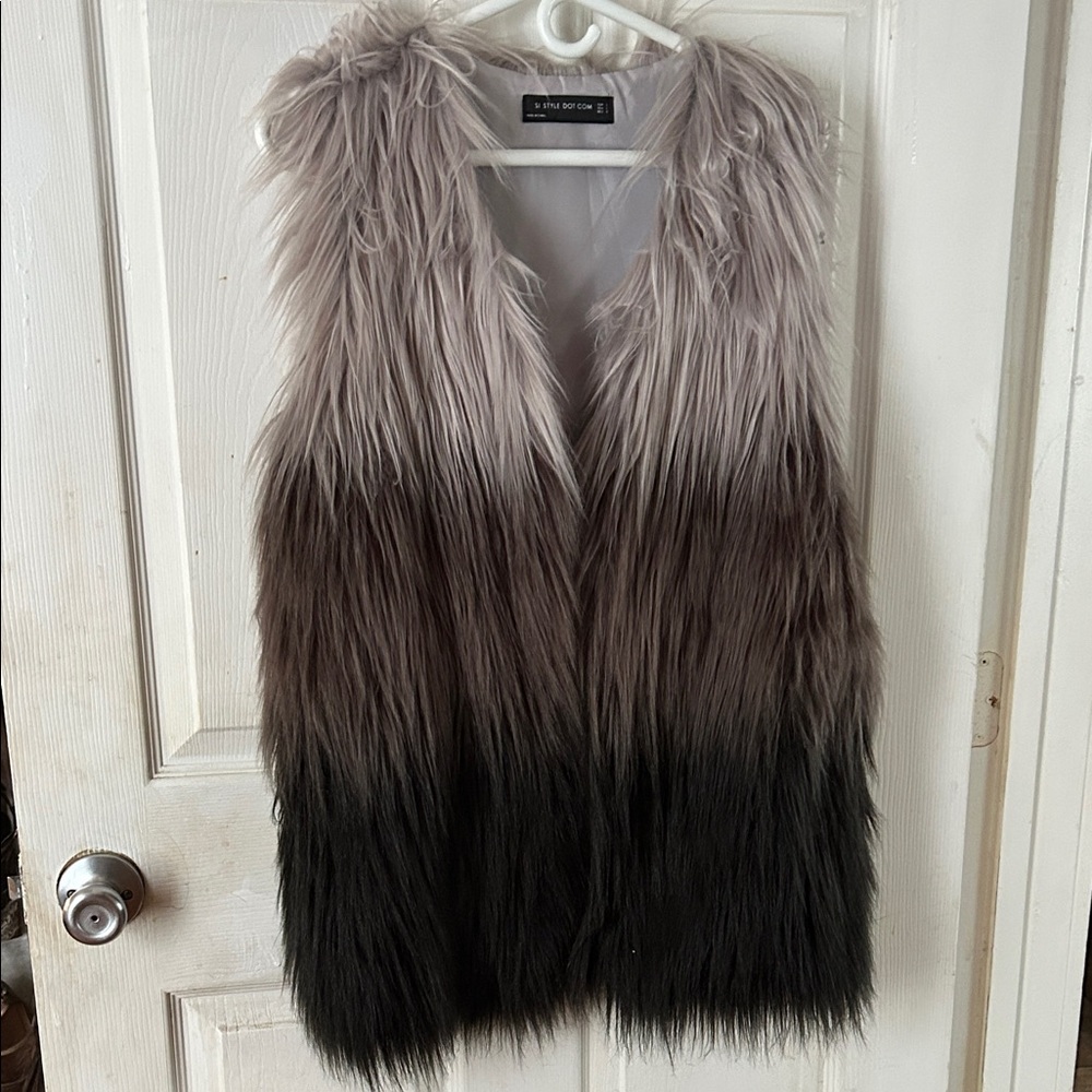 Faux Fur Ombre Vest
